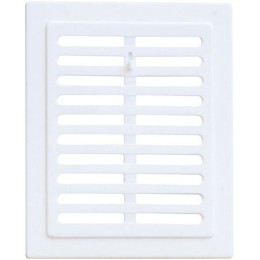 Ventilatierooster ventilatierooster met verstelbare sluiting 110 x 140 mm wit