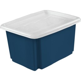 GoodHome Burnham container met deksel, 24 l, blauw