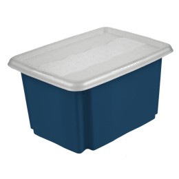 GoodHome Burnham container met deksel, 15 l, blauw