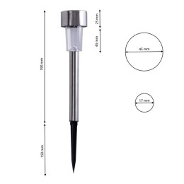 Solar tuinlamp Inox 6500K b.koud IP44 Milagro - EKO853