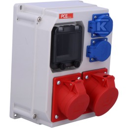 Stationair schakelbord type MIKOŁAJKI 4M 32/5 16/5 2GS 230V IP54 ECOline 90EKO004