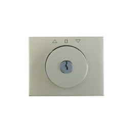 Frontplaat met sleutel voor draaischakelaar Roestvrij staal Berker K.5 - 1079710400