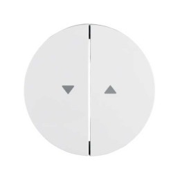 Blinde knop Berker R.1/R.3/R.8 glanzend wit - 16252089