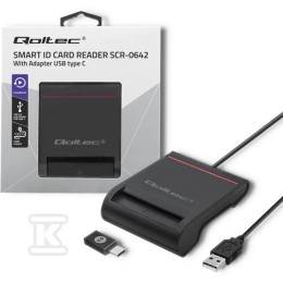 Intelligente ID-chipkaartlezer, USB 2.0, Plug&Play SCR-0642, 50642