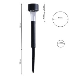 Solar tuinlamp Kunststof 6500K koud IP44 Milagro - EKO852