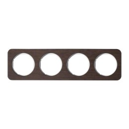 Gelakt eiken/Wit viervoudig onderstel Berker R.1 - 10142359