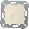 Afdekking 1x RJ45-bus, vlak met sluiter (module), crème, SIMON82 82005-31