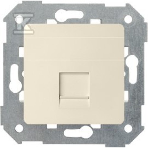 Afdekking 1x RJ45-bus, vlak met sluiter (module), crème, SIMON82 82005-31
