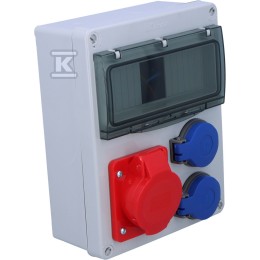 Schakelkast R-240 8M 16/5, 2x230V ONNLINE POWER F3.0075