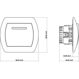 Dimmer met aanraakbediening en afstandsbediening Zilver Karlik Trend - 5RO-1