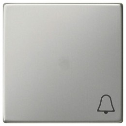 Eéngreeps bedieningshendel met belpictogram Edelstaal Gira Systeem 55 - 0286600