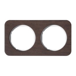 Dubbel frame gelakt eiken/wit Berker R.1 - 10122359