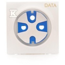 Afdekking + sleutel voor DATA-aansluiting, wit, SIMON54 DGD1P/11