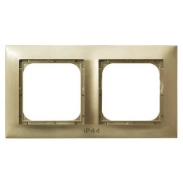 Dubbel frame voor IP-44 set Goud metallic - RH-2Y/28 Impresja