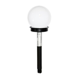 Solar tuinlamp Zwart Kunststof 6500K b.koud IP44 Milagro - EKO4826