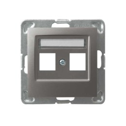Behuizing voor dubbel stopcontact, recht Tytan - GPK-2Y/p/23 Impresja