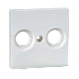 Antennedeksel R/TV-SAT glad polair wit Merten Systeem M - MTN4122-0319