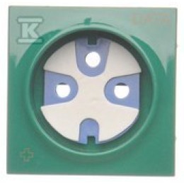 Afdekking + sleutel voor DATA-aansluiting, antibacterieel groen, SIMON54 DGD1P/AB33