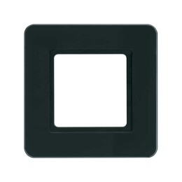 Enkelvoudig frame voor LED-lichtmodule, glas, zwart Berker Q.7 - 10116176