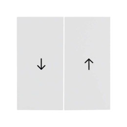 Berker B.Kwadrat Glans Wit blinddrukknop - 5316258999