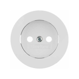 Frontpaneel voor aardingsvrije contactdoos Wit Gloss Berker R.1/R.3/R.8 - 3967032089