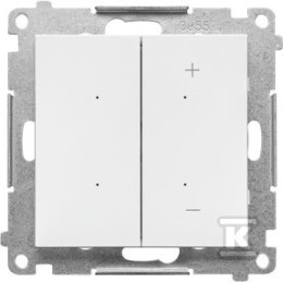 Dimmer voor dimbare LED's, sleutelschakelaar (module): mat wit, SIMON55 TESL1.01/111
