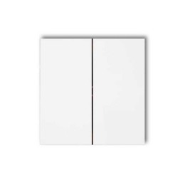 Dubbele wipschakelaar voor DECO, FLEXI, MINI schakelaars (set) Wit glans Karlik - DKL-2