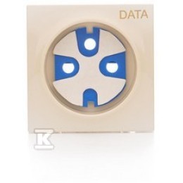 Afdekking + sleutel voor DATA-aansluiting, crème, SIMON54 DGD1P/41