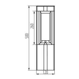 Tuinarmatuur PEVO 50 GR GX53 IP-44 Kanlux - 36551