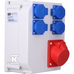 Stationair schakelbord type ŚWINOUJŚCIE ingang M20 uitgang 16/5 4xGS IP44 9014034W