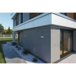 Gevelarmatuur BISO LED EL 8W-W 375lm 4000K b.neutraal IP54 Wit Kanlux - 29261