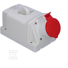 OPTIMA-COMBI opbouwdoos 3P+N+E 16A + 230V met L-0-P schakelaar 513.1657-1FNR