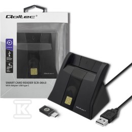 Intelligente ID-chipkaartlezer, USB 2.0, Plug&Play SCR-0643, 50643