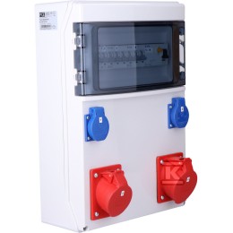 Stationair schakelbord type STAR ingang M32 uitgang 32/5xB32 3P 16/5xB16 3P 2xGSx2B16 1P 1xFI40 IP54 9023007W