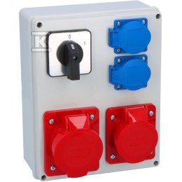 Schakelkast R-240 16/5, 32/5, 2x250V, 0/1 ONNLINE POWER F3.0091